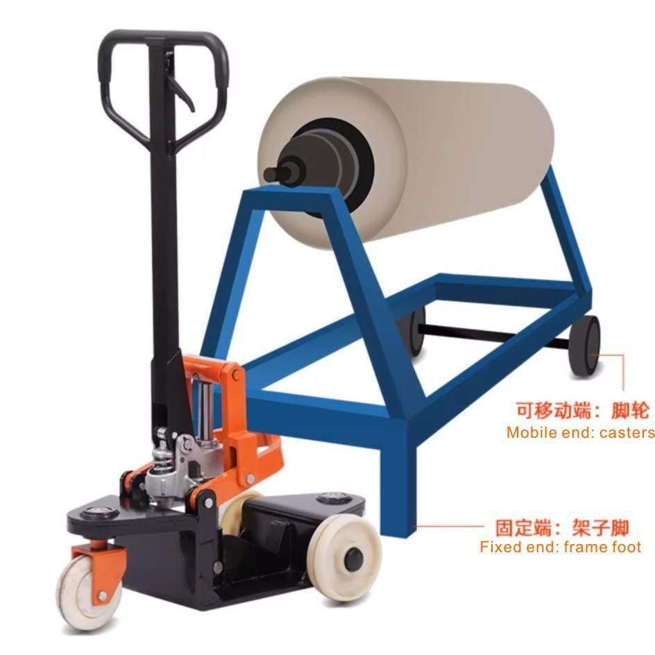 好拉手动托架牵引车小型迷你牵引车拖车荷载3吨手动牵引车