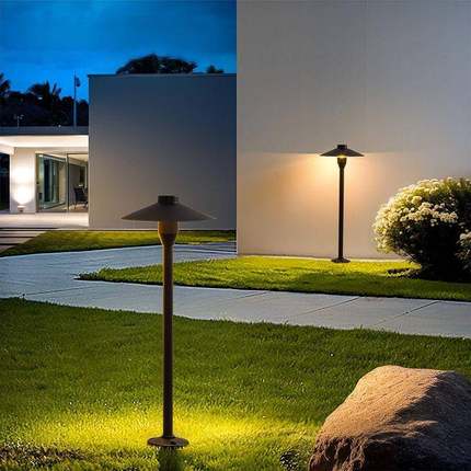 草坪灯户外接电led蘑菇灯地插式花园别墅防水装饰景观庭院草地灯