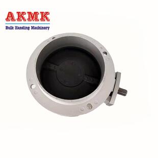 粉体蝶阀下料口可以拆卸可扎布袋通用型蝶阀控制下料阀