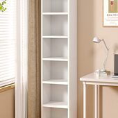 书架简易靠卧室分层架置物架夹缝收纳家用落地书柜小型子窄缝墙