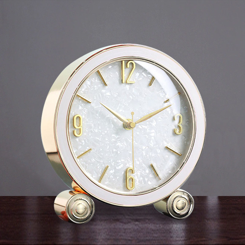 创意轻奢座钟家用摆台式客厅高端大气时钟M桌面静音台钟坐钟表摆,家居饰品,座钟,淘宝优惠券,粉丝福利购,淘宝优惠卷