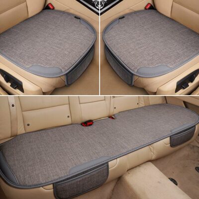 汽车坐垫适用帝豪三件套L座套座垫亚麻缤越缤瑞星小G博越pro
