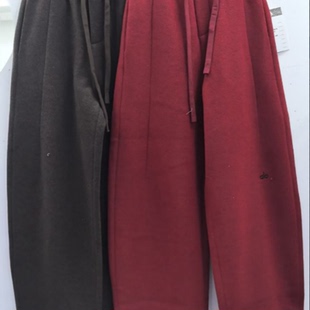 休闲长裤 女通勤抽绳弯刀裤 高腰宽松阔腿卫裤 显瘦99YV776 巴依