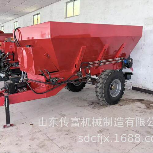 抛粪机农用撒机牵引式农用撒粪车全自动撒粪车粉剂大面积