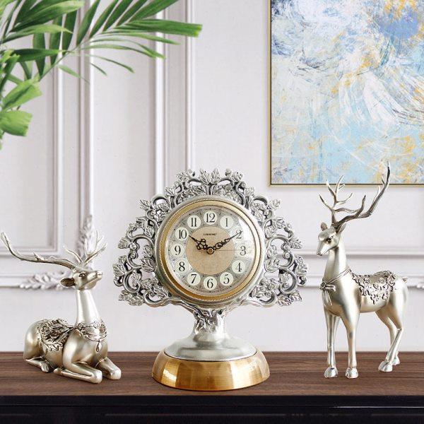 轻奢座钟客厅台钟装饰台钟创意简约摆件电视柜书桌钟表欧式时尚表,家居饰品,座钟,淘宝优惠券,粉丝福利购,淘宝优惠卷