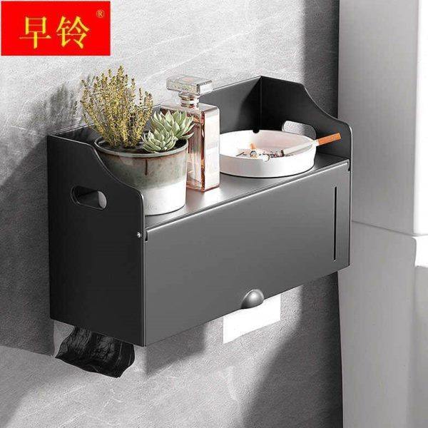 免打孔卫生间纸巾盒防水创意壁挂式卫生巾厕纸盒厕所抽纸盒置物架,收纳整理,粘尘纸,淘宝优惠券,粉丝福利购,淘宝优惠卷