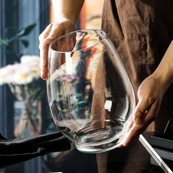 大号创意简约植物水培玻璃器皿透明花瓶办公室圆形生态小鱼缸摆件,家居饰品,花瓶,淘宝优惠券,粉丝福利购,淘宝优惠卷