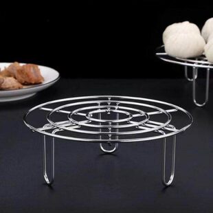 304不锈钢家用隔水蒸架高脚小架子蒸蛋包子早餐架蒸格锅架