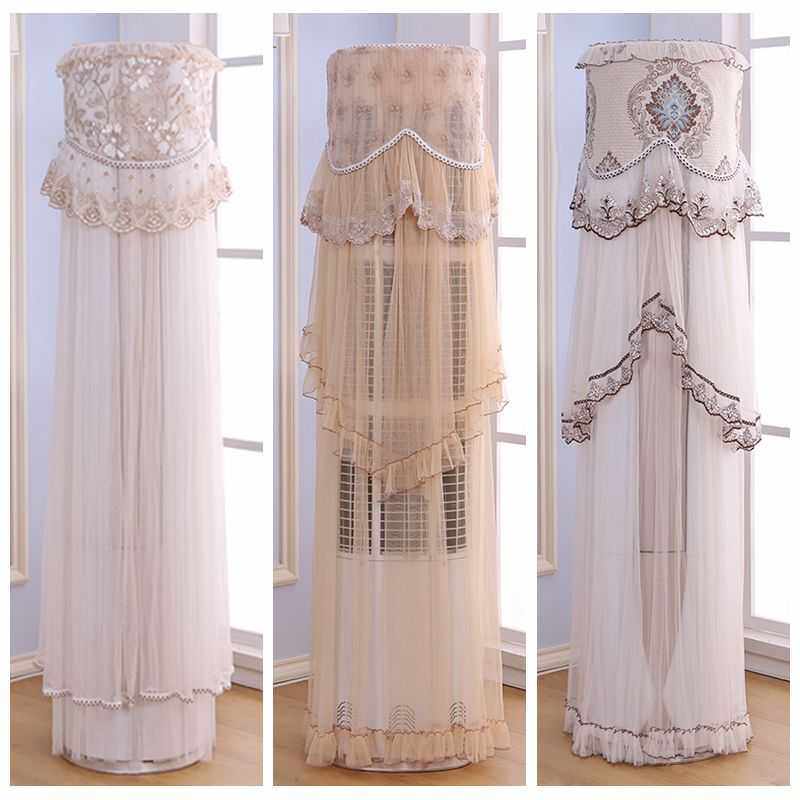 包邮圆柱圆形柜机罩空调防尘罩 圆柜机空调罩开机不取蕾丝圆立式