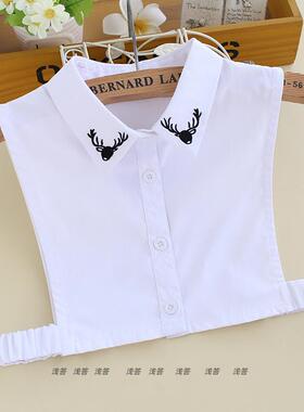 款男女小鹿儿童假领子棉小孩子领纯色假衣领小码假领B236