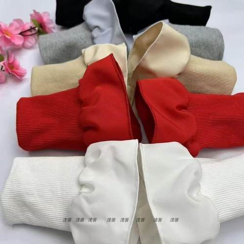 加长螺纹袖口保暖防脏袖套