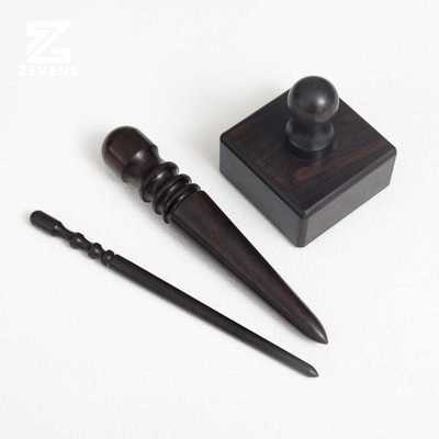 紫光檀打磨棒diy手工皮革皮边抛光封边工具黑檀木方块