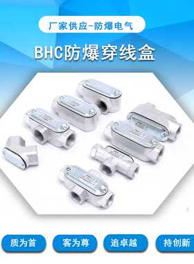 衡水永源防爆穿线盒BHC弯头NPT过线盒Q235铸钢耐压器材接线盒