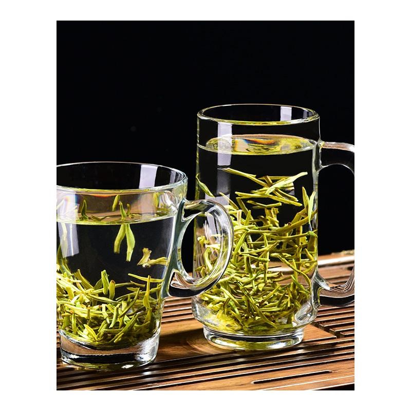 Ocean进口玻璃茶杯泡茶杯带把套装家用待客水杯加厚大容量喝绿茶