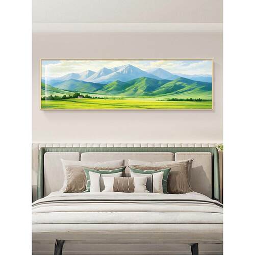 背有靠山客厅挂画北欧沙发背景墙装饰画现代简约卧室床头风景壁画