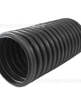 黑色200300pe同建排水管波纹管双壁排污管线管
