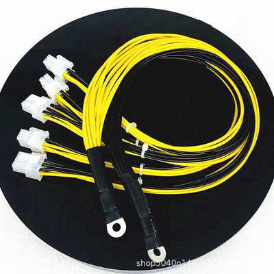 神马M3P5 P3电源转显卡6PIN线 铜鼻子改装显卡6PINS7S9官电供电线