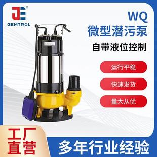 微型潜水排污泵220V小型潜水泵污泥回流泵自带浮球微型潜污泵