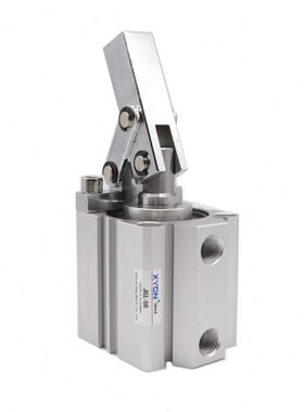 6紧空杠杆气缸夹具压紧32/气动L50/摇臂3夹/25压40CJG机械AL/