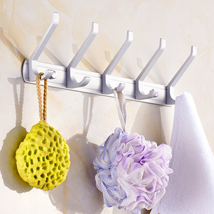 免打孔太空铝排钩厨n房挂钩卫生间衣钩挂衣钩洗手间挂钩壁挂浴室