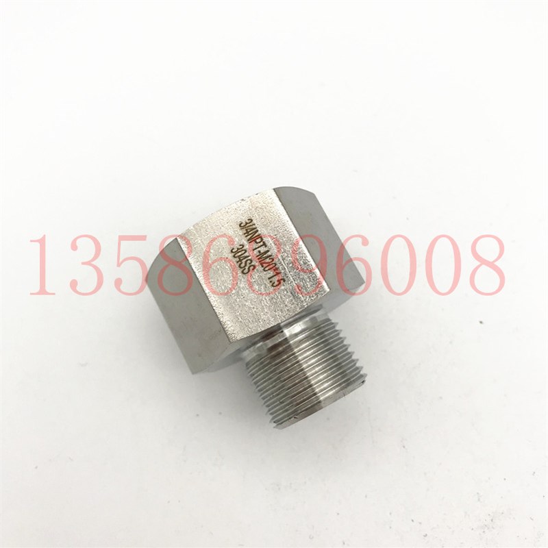 仪表转换接头NPT34内螺纹转Mu20X1.5外内丝3/4NPT转外丝M20*1.5