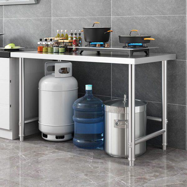 装拆包邮双层饭店不锈钢工作台台包装以可操作台定做三层厨房桌柜