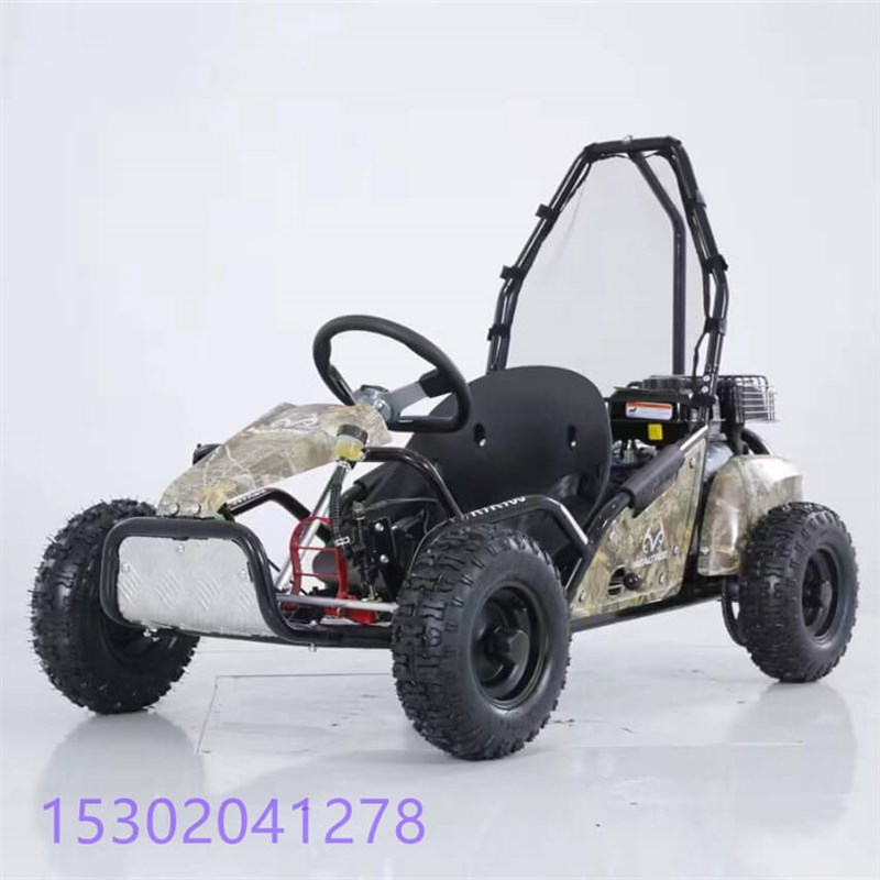 儿童越野卡丁车100CC燃油单人四轮全地形车电动户外漂移沙滩车