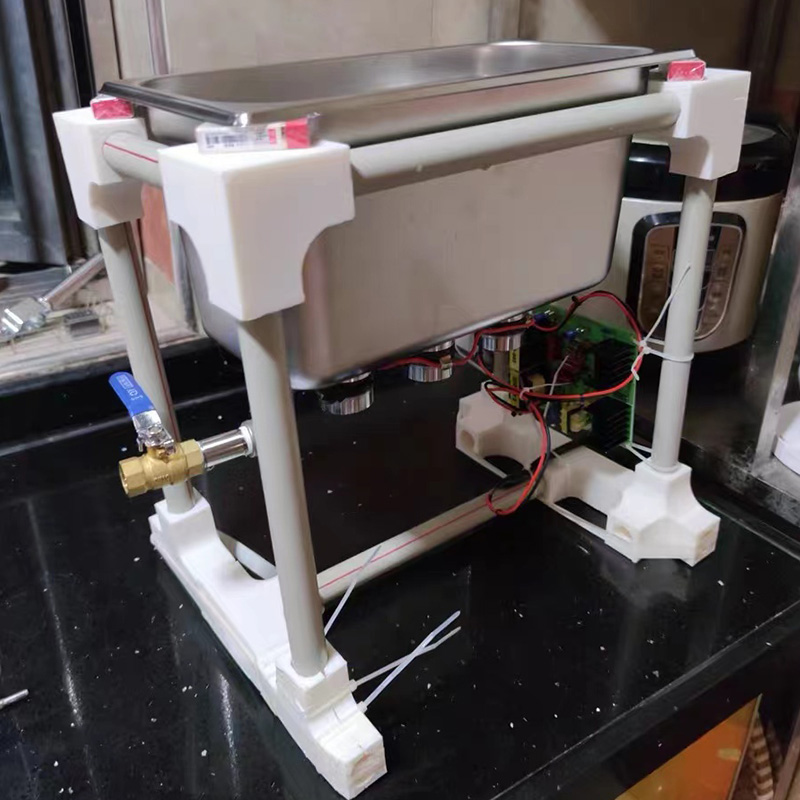 超声波清洗机半成品换能器清洗盆6.5L超音DIY线路板除油器实验室