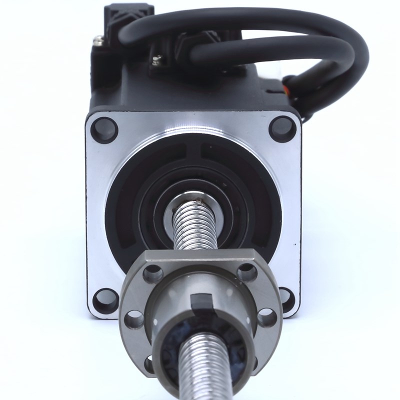 60/80交流400W/750W伺服滚珠丝杆直线电机套装直线丝杆高转速马达