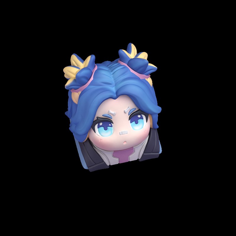 霓虹键帽无畏契约游戏键帽树脂键帽机械键盘个性立体按键帽客制化