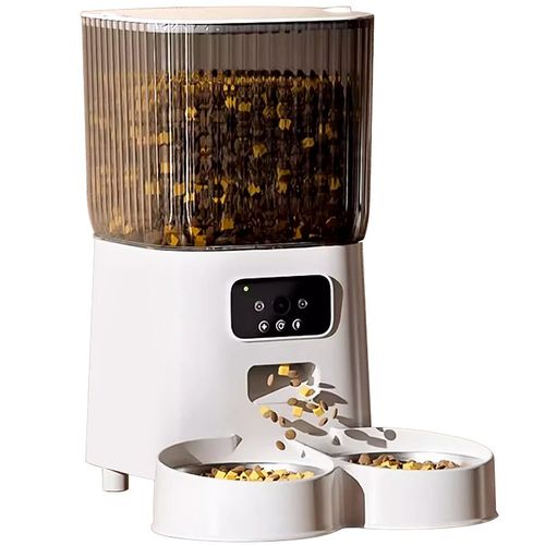 猫咪自动喂食器猫宠物狗狗远程定时定量投喂机监控智能语音播报