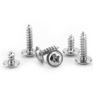 M2/M3/PWA/镀镍标大垫片大介子带介自攻螺丝钉十字圆头电子小螺丝