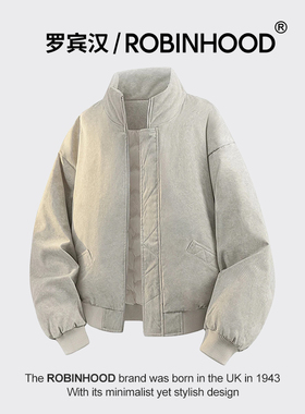 罗宾汉/ROBINHOOD品牌折扣冬季新款羽绒服男款白鸭绒户外保暖外套