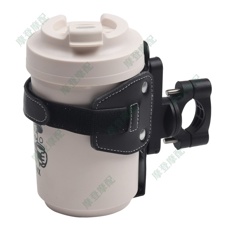 适用春风250 450CLC摩托车改装复古皮革咖啡奶茶水杯保险护杠支架