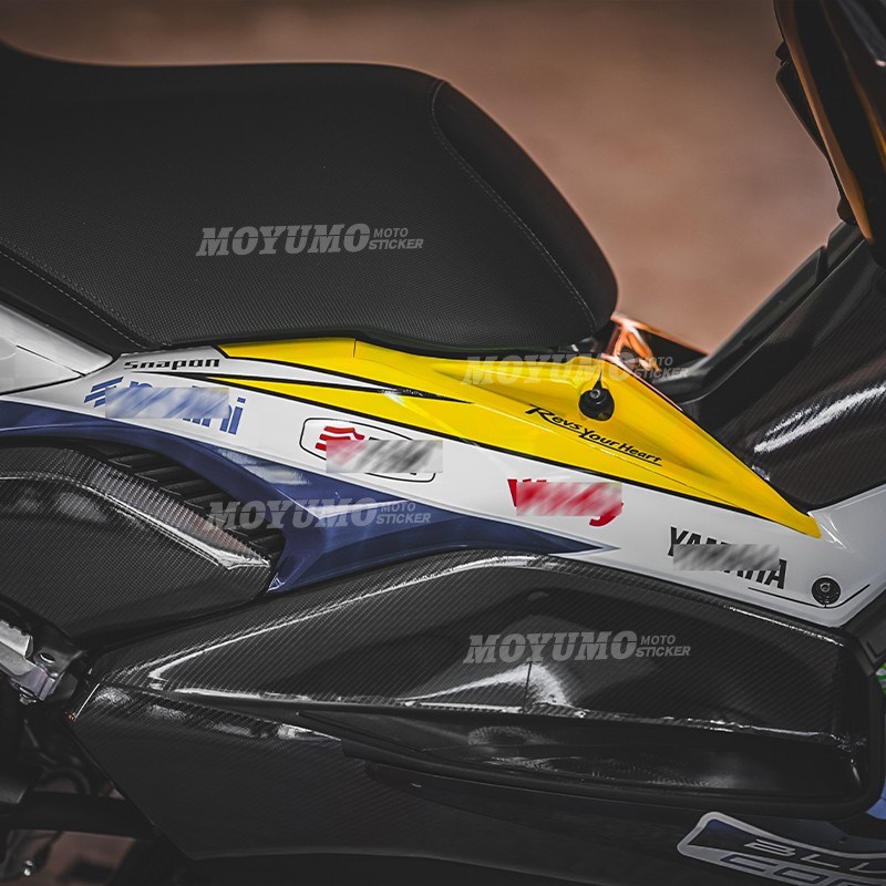 适用23/24雅马哈XMAX300拉花贴花全车版画装饰贴纸保护膜改装配件