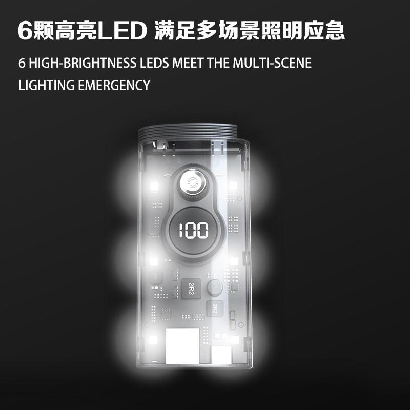 暴力风扇手持涡轮风扇10万转无刷电机双头可拆21700电池快充飓风