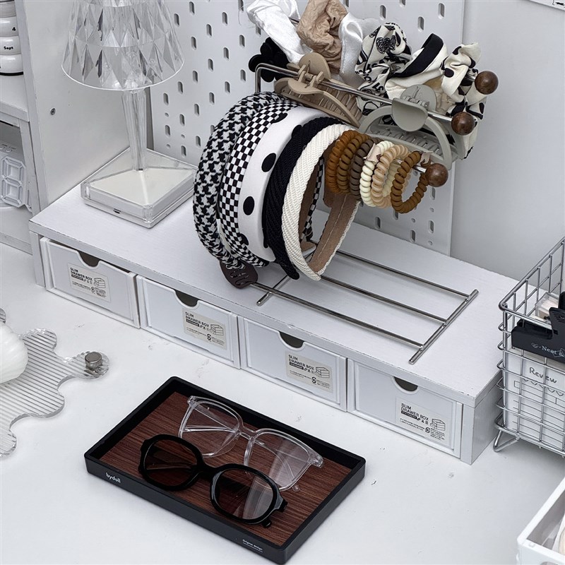 儿童发饰收纳神器发箍发圈抓夹鲨鱼夹挂架手串展示架大容量首饰架