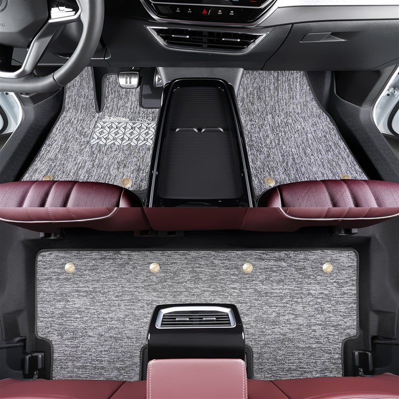 适用于大众ID6X CROZZ汽车脚垫全包围改装饰配件TPE丝圈防水地垫