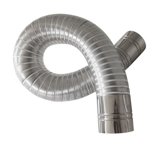 静音抽油烟机排烟管厨房通用管道配件排气排风管加厚纯铝伸缩软管