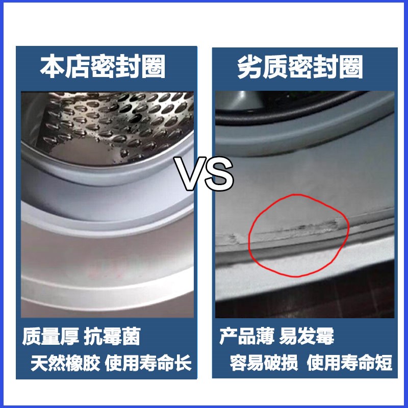 适用惠而浦三洋帝度荣事达滚筒洗衣机密封圈门封胶圈观窗橡胶皮圈