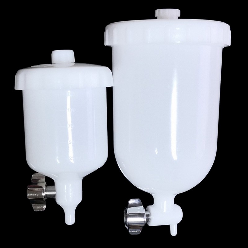 125CC侧上壶400cc塑料壶喷壶1/4螺纹R2喷漆枪喷罐 喷枪W-71配套壶