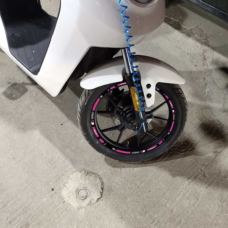 适用小牛U+电动车改装轮毂贴纸N1S/U1CS/M1+/MQi12寸轮圈反光贴花