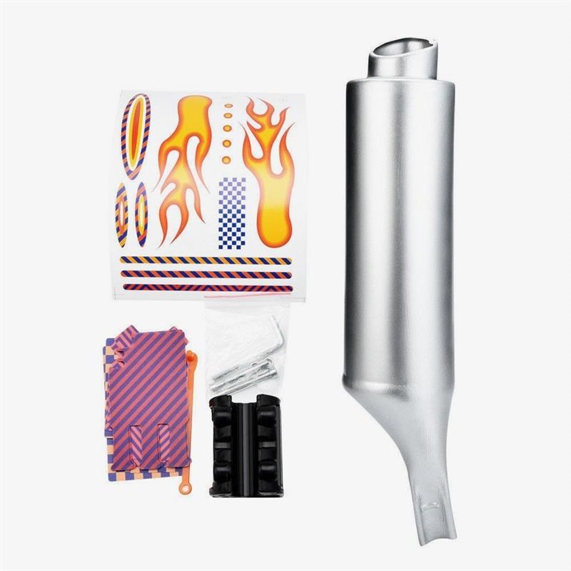 自行车涡轮摩托车音效排气管发声器山地车单车酷玩铃铛辐条喇叭