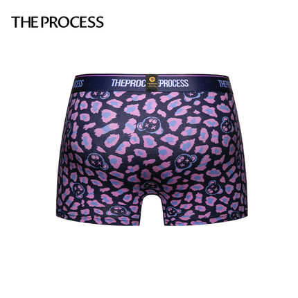 TP卡通情侣内裤男平角裤豹纹底裤棉弹力中腰四角裤头青年潮牌盒装