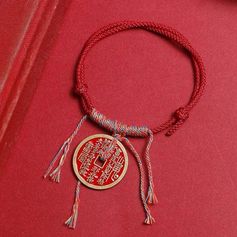 山gui花t钱手绳红绳手链