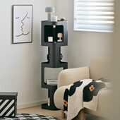 客厅边几卫生间多功能放复古旋转收纳柜欧式 边柜可化神器简易角几