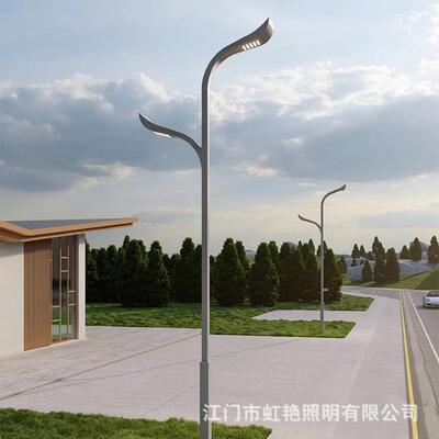 双臂太阳能路灯户外公园广场市电LED高杆灯小区产业园道路照明灯