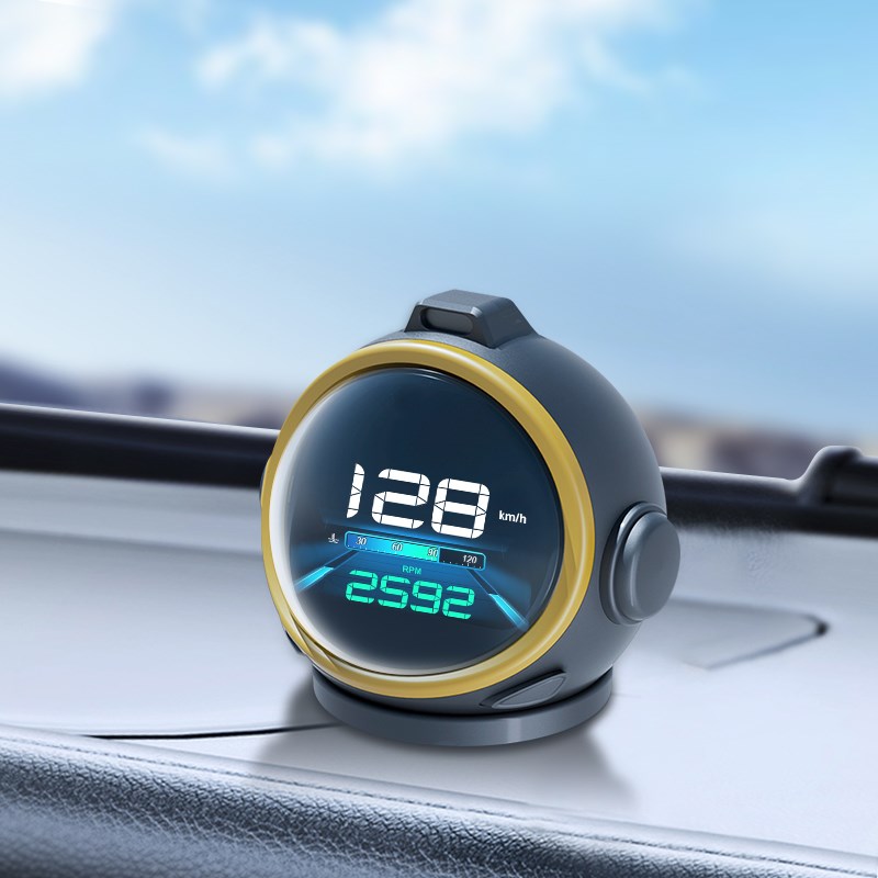 汽车OBD多功能液晶仪表高德导航HUD抬头显示器车速内置胎压监测