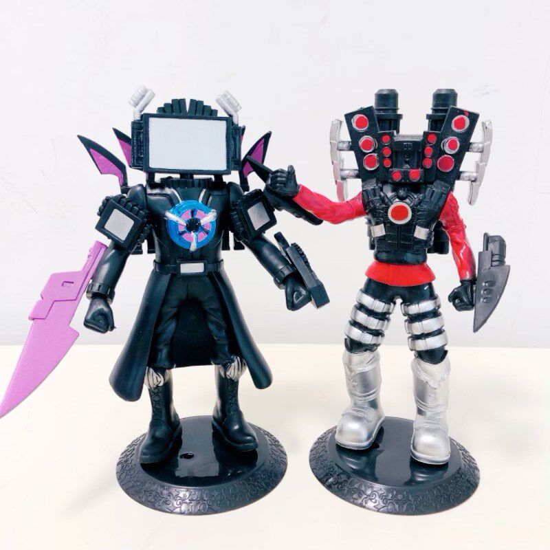 新款泰坦电视人3.0马桶人和监控音响电钻人游戏模型手办男孩玩具