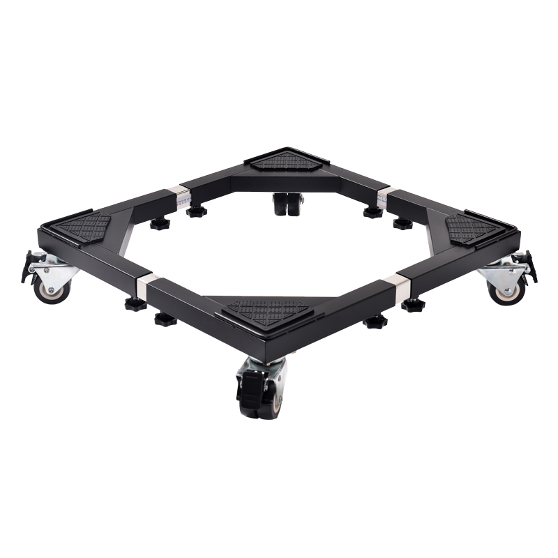 洗衣机底座托架通用加高支架加厚不锈钢伸缩调节可移动万向轮架子